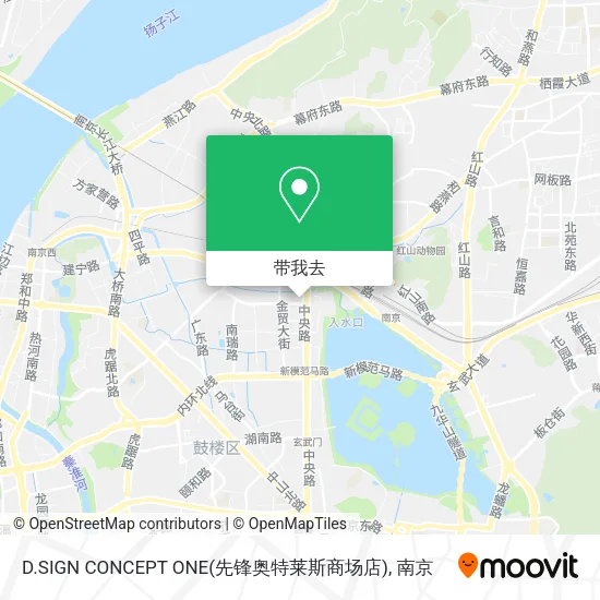D.SIGN CONCEPT ONE(先锋奥特莱斯商场店)地图