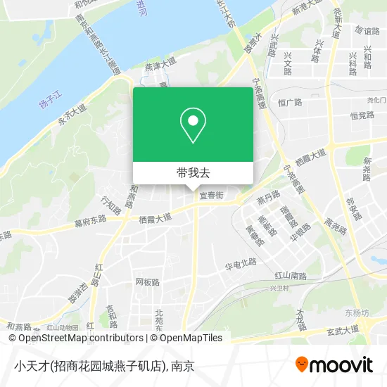 小天才(招商花园城燕子矶店)地图