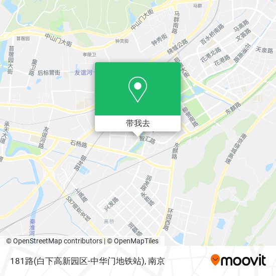 181路(白下高新园区-中华门地铁站)地图