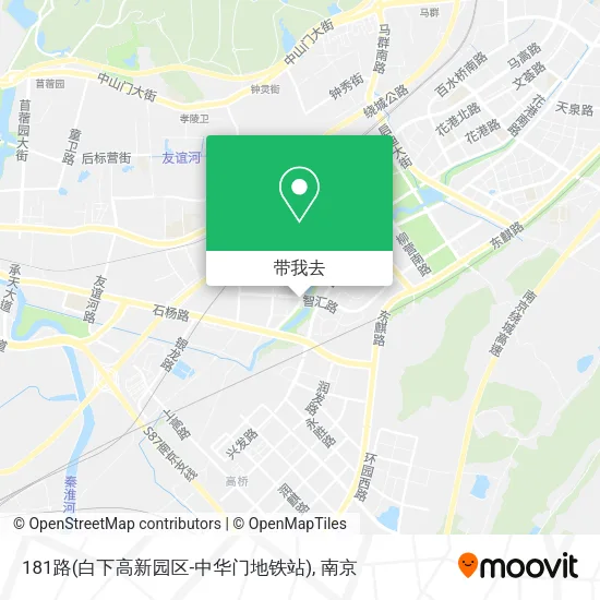 181路(白下高新园区-中华门地铁站)地图