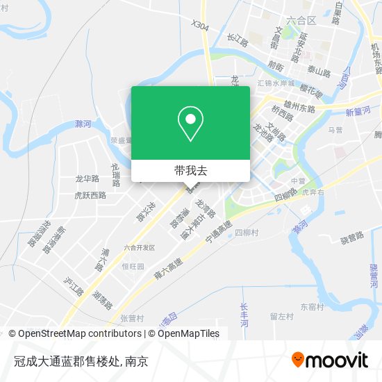 冠成大通蓝郡售楼处地图
