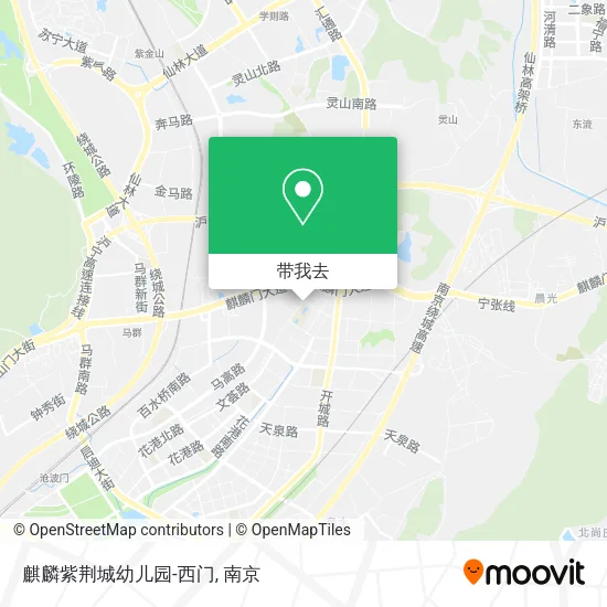 麒麟紫荆城幼儿园-西门地图