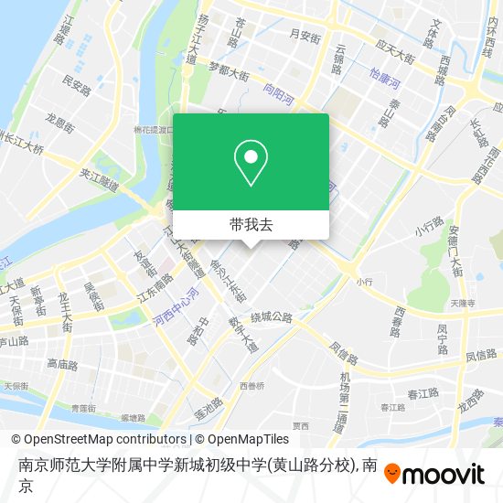 南京师范大学附属中学新城初级中学(黄山路分校)地图