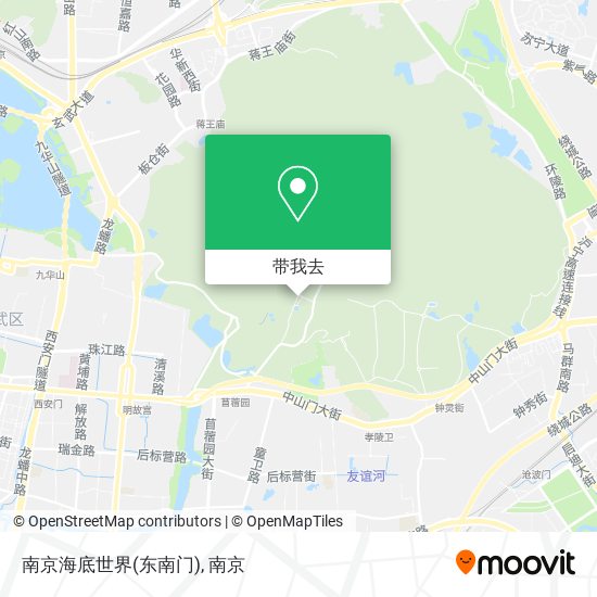 南京海底世界(东南门)地图