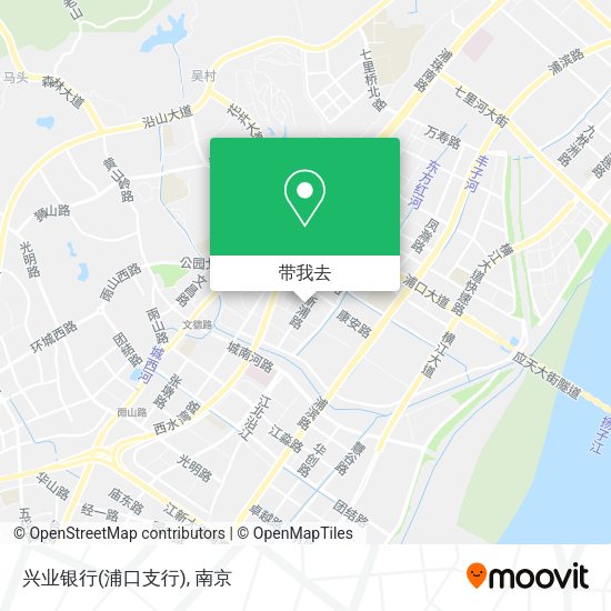兴业银行(浦口支行)地图