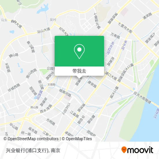 兴业银行(浦口支行)地图