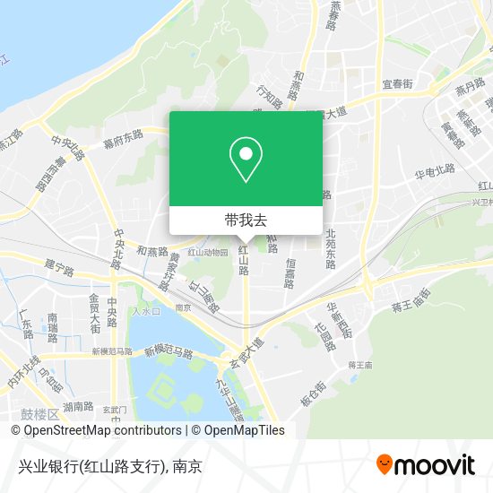 兴业银行(红山路支行)地图