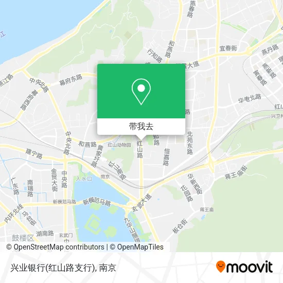 兴业银行(红山路支行)地图