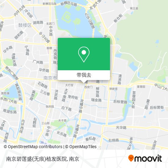 南京碧莲盛(无痕)植发医院地图