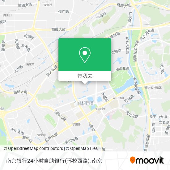 南京银行24小时自助银行(环校西路)地图