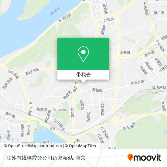江苏有线栖霞分公司迈皋桥站地图
