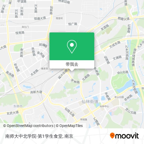 南师大中北学院-第1学生食堂地图