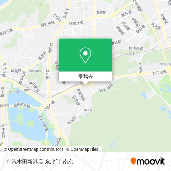 广汽本田新港店-东北门地图