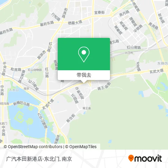 广汽本田新港店-东北门地图