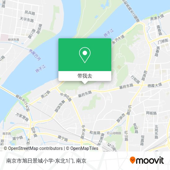 南京市旭日景城小学-东北1门地图