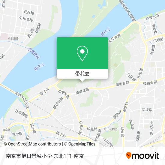 南京市旭日景城小学-东北1门地图
