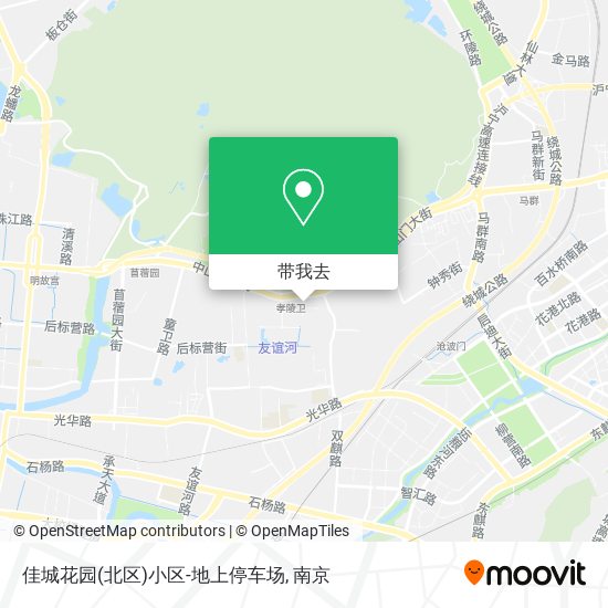 佳城花园(北区)小区-地上停车场地图