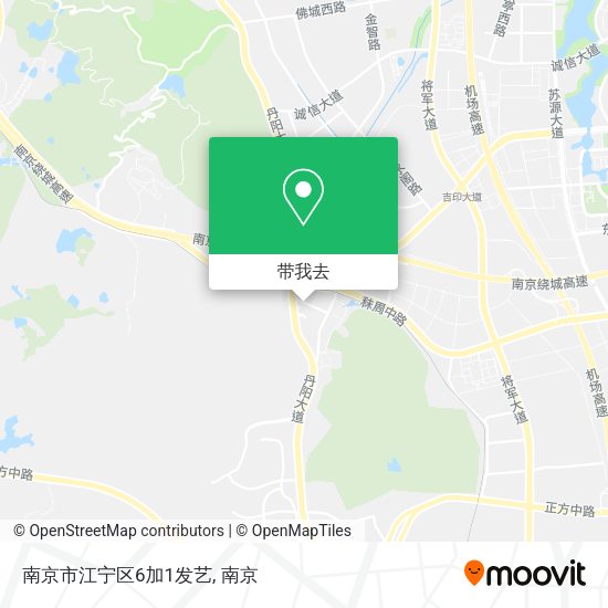 南京市江宁区6加1发艺地图