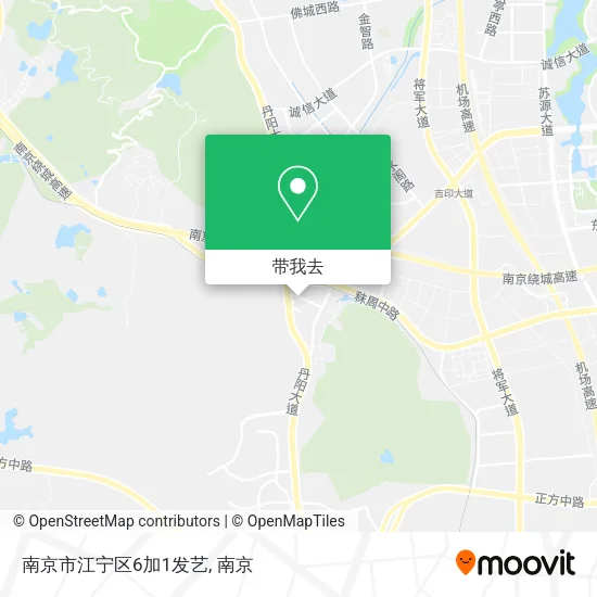 南京市江宁区6加1发艺地图