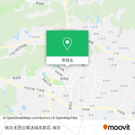 南京末思公寓汤城东郡店地图