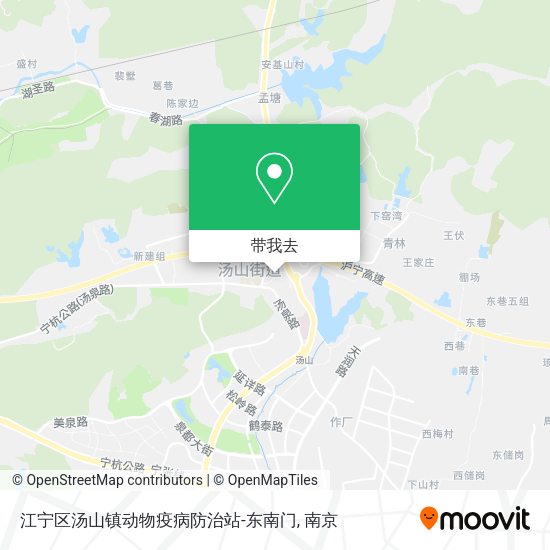 江宁区汤山镇动物疫病防治站-东南门地图