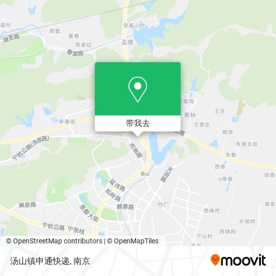 汤山镇申通快递地图