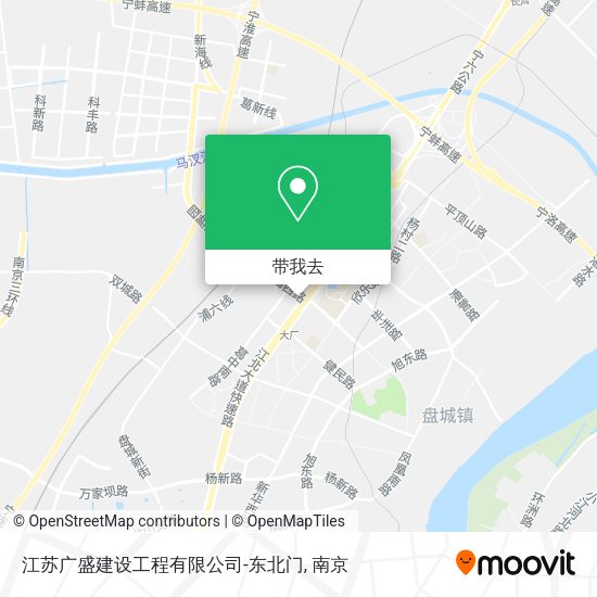 江苏广盛建设工程有限公司-东北门地图