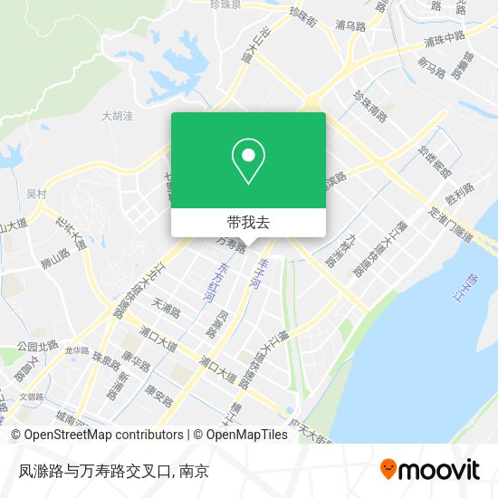 凤滁路与万寿路交叉口地图