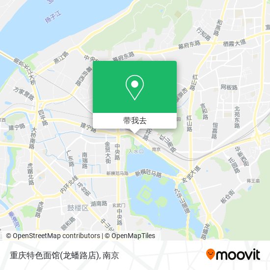 重庆特色面馆(龙蟠路店)地图