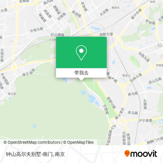 钟山高尔夫别墅-南门地图