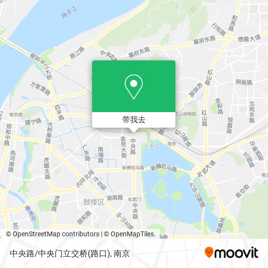 中央路/中央门立交桥(路口)地图