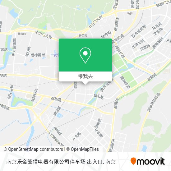 南京乐金熊猫电器有限公司停车场-出入口地图
