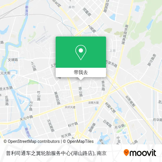 普利司通车之翼轮胎服务中心(湖山路店)地图