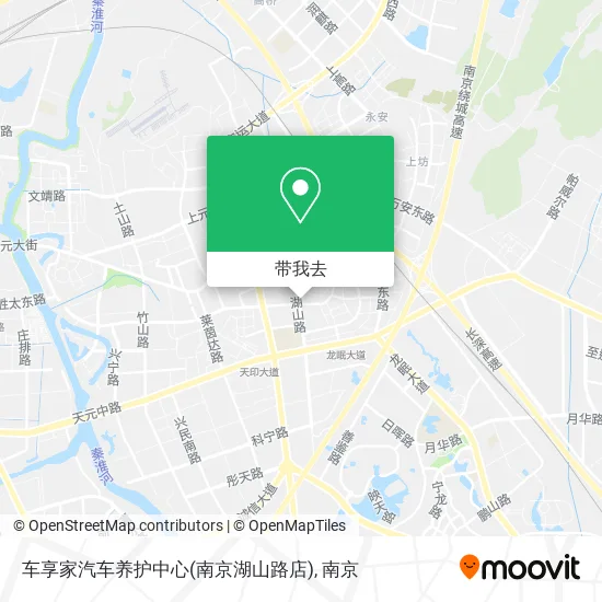 车享家汽车养护中心(南京湖山路店)地图