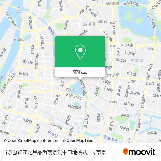 街电(锦江之星品尚南京汉中门地铁站店)地图