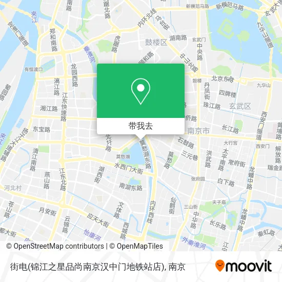 街电(锦江之星品尚南京汉中门地铁站店)地图