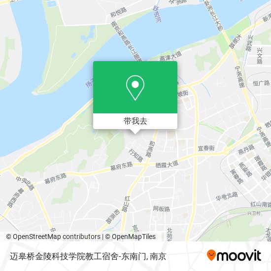 迈皋桥金陵科技学院教工宿舍-东南门地图