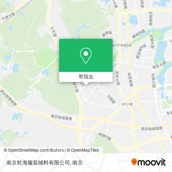 南京乾海服装辅料有限公司地图