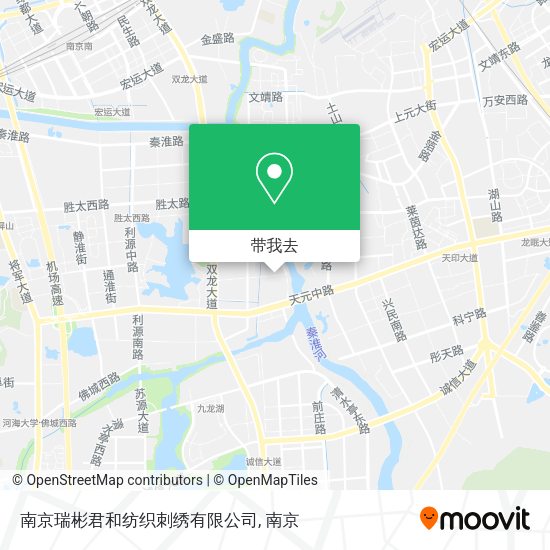 南京瑞彬君和纺织刺绣有限公司地图