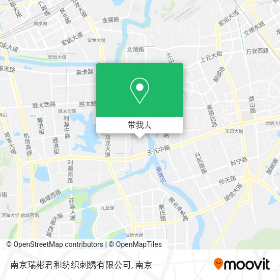 南京瑞彬君和纺织刺绣有限公司地图