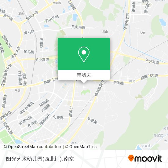 阳光艺术幼儿园(西北门)地图