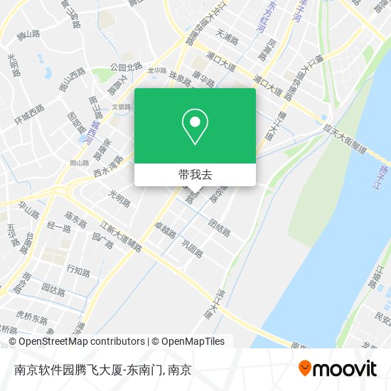 南京软件园腾飞大厦-东南门地图