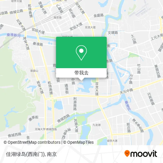佳湖绿岛(西南门)地图
