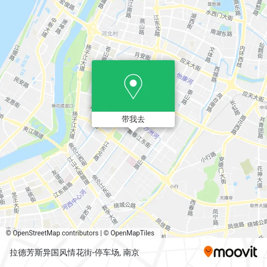 拉德芳斯异国风情花街-停车场地图