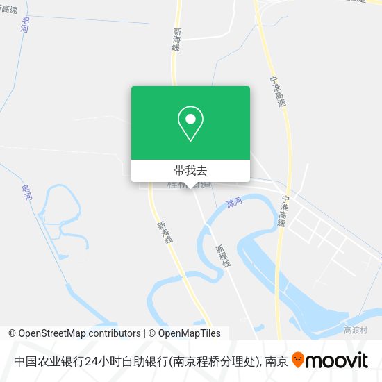 中国农业银行24小时自助银行(南京程桥分理处)地图