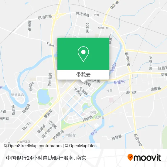 中国银行24小时自助银行服务地图