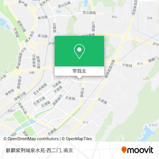 麒麟紫荆城泉水苑-西二门地图