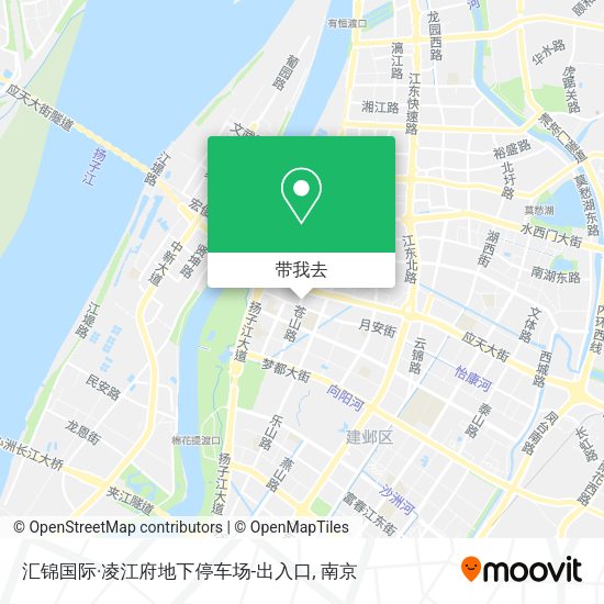 汇锦国际·凌江府地下停车场-出入口地图