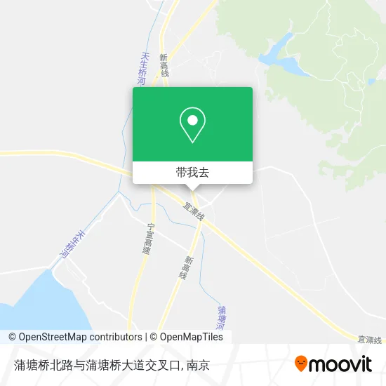 蒲塘桥北路与蒲塘桥大道交叉口地图