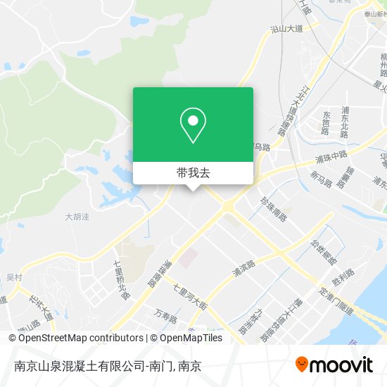 南京山泉混凝土有限公司-南门地图